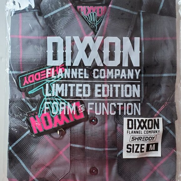 DIXXON x SHREDDY 2024 Collab V7 Limited Edition Flannel Shirt -Men's M - Picture 9 of 11